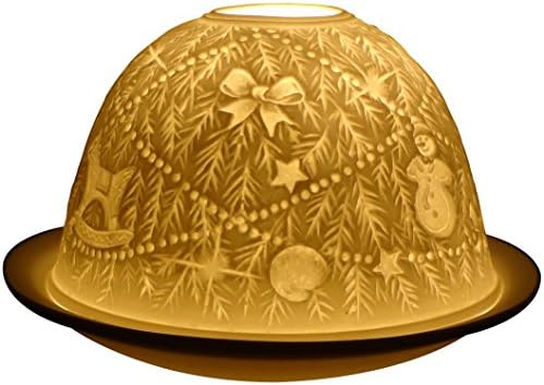 Light-Glow Tealight Candle Holder - Christmas Tree LD11003, White, Approx. H8 x Ø12cm or H3.2" x Ø4.7"