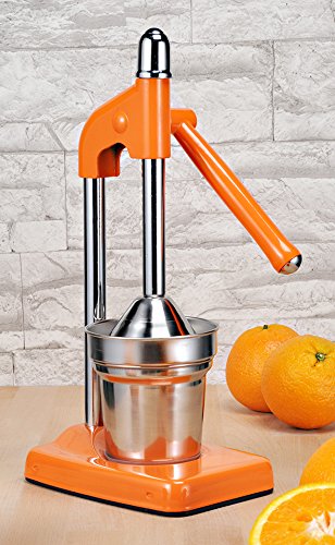 Hebelziturspresse - mechanische Hebel-Zitruspresse Saftpresse für Orangen Limetten und Zitronen ORANGE 12067