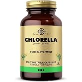 Solgar Chlorella 520 mg | Broken Cell Wall | 100 Vegetable Capsules | Green microalgae rich in chlorophyll &middot; 1 capsule daily