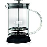 Bialetti - S&uuml;t K&ouml;p&uuml;rt&uuml;c&uuml; - 330mL - Borosilikat Cam G&ouml;vde - Paslanmaz &Ccedil;elik Kapak - &Ccedil;ift Diskli &Ccedil;ırpıcı Kapak - Mikrodalgada K