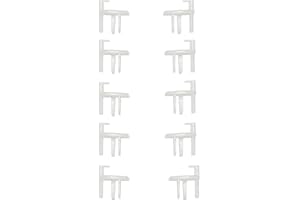 cantondz 5 Paar Endstücke Rastrollo Fenster-Endclips für Wohnwagen Flyscreen Kompatibel mit Dometic Seitz 2000 Wohnmobil Caravan Boot 5 L/H, 5 R/H Endstücke Rastrollo 2000