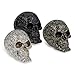 Produktbild HC-Handel 923350 Deko-Totenkopf mit Glasperlenbesatz 16 cm gold, silber oder schwarz