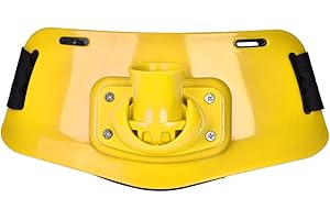 Dilwe Angelrutenhalter Einstellbare Kampfgürtel Stand Up Halter Rod Racks Gürtel für Angeln(Gelb)