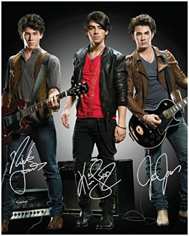Jonas Brothers Autographed Signed 21cm x 29.7cm A4 Photo Poster