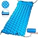 Produktbild ZXHT Aufblasbare Luftmatratze mit Kissen,40D Nylon Ultralight Camping Isomatte,Wasserdichte Luftmatratze für Camping,Wandern,Strand,Zelt, Schlafsack,mit Aufbewahrungstasche,See Blau