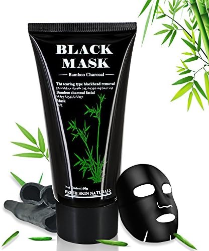 Blackhead Remover Mask, Black Peel off Face Mask Bamboo Charcoal Purifying, Facial Deep Pore Cleansing Blackhead Removal Cream Acne Exfoliators Black Face Nose Mask by Trehai, 60ml (Travel Dose)