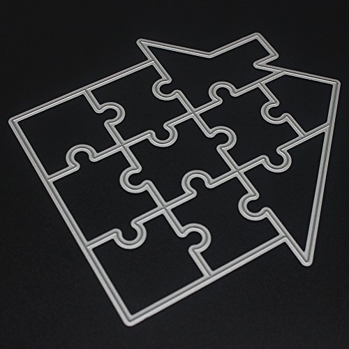 Amazingdeal365 Haus Metall Form Schablonen Schneiden DIY Dekor Sammelalbum Karten Buchzeichen Lesezeichen als Geschenk für Freunde Geburtstag Kinder,Kindergarten Hobby Schule Handarbeit Unterricht usw. Ein tolles Geschenk! - 8