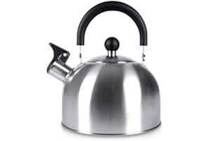 ORION GROUP Hervidor de agua | 2,5 L | moderno y automático hervidor de agua | para gas e inducción (plata)