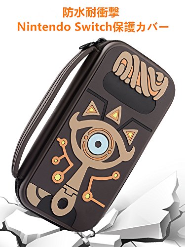 Preisvergleich Produktbild Poconic Tragetasche Kompatibel mit Nintendo Switch – Legend of Zelda Aufbewahrungstasche / - Hartschalen Case / Cover / Hülle / Schutzhülle für die Verwendung mit der Nintendo Switch Konsole & Accesoires