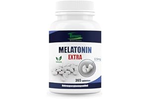 ‎FUTURES NUTRITION FUTURES NUTRITION Melatonin Tabletten – 0,5 mg pro Portion – 365 vegane Mini-Tabletten – Ohne Zusatzstoffe – Gluten- und laktosefrei – Laborgeprüftes Nahrungsergänzungsmittel
