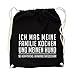 Produktbild Ich mag meine Familie Kochen Gym Bag Black