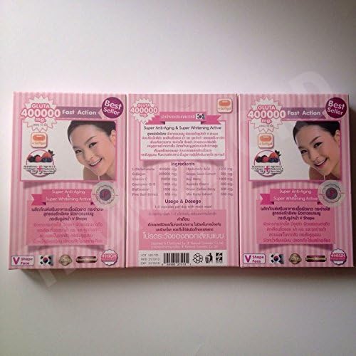 12 Boxes Gluta 400000 Mg. Glutathione Collagen Super Skin Whitening Super Anti-aging