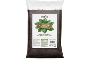 BIOTICA Aurum Terriccio Fertilizzato con Humus di Lombrico - Naturale Universale di Alta qualità (5 Litri)