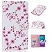 Produktbild Roreikes Schutzhülle für Samsung Galaxy J3 ( 2015) und Samsung Galaxy J3 ( 2016) ‘5.0’ Zoll, Hülle Muster Blume Strap Lanyard Wallet Cover Tasche Bunte Retro PU Leder Flip Case Handytasche Muster Schutz Hüllen im Bookstyle Handyhülle Ledertasche mit Stand Funktion Kartenfächer Magnetverschluss Magnet Etui Schale Schutzhüllen für Samsung Galaxy J3 ( 2015) und Samsung Galaxy J3 ( 2016) ‘5.0’ Zoll