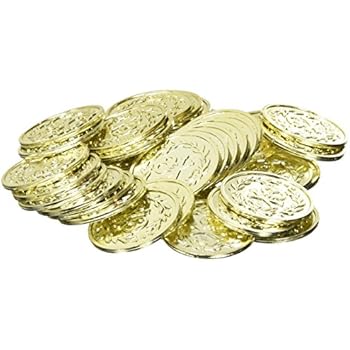 60 Monete Dei Pirati In Metallo - Repliche Dobloni Spagnoli Per Decorazioni E Giochi