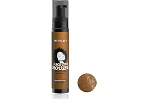 MIFELOY 100ML Mittelbraun Haarfärbespray für Spitzenperücken, Schnell trocknender Lace Tint Melting Haar Mousse für Perücken, Spitzenschmelzspray Haftspray Concealer für Damenhaarperücken Toupets Haarteile