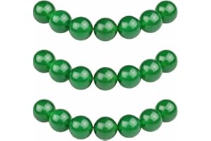 MJDCB 6mm 60 piezas Cuentas de Piedra Ágata Verde Redondas Sueltas Piedras Semipreciosas Naturales para Hacer Joyas Pulseras Collares
