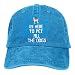 Produktbild GONIESA Cap Hat I'm Here to Pet All The Dogs Denim Baseball Caps Hat Adjustable Cotton Sport Strap Cap for Men Women