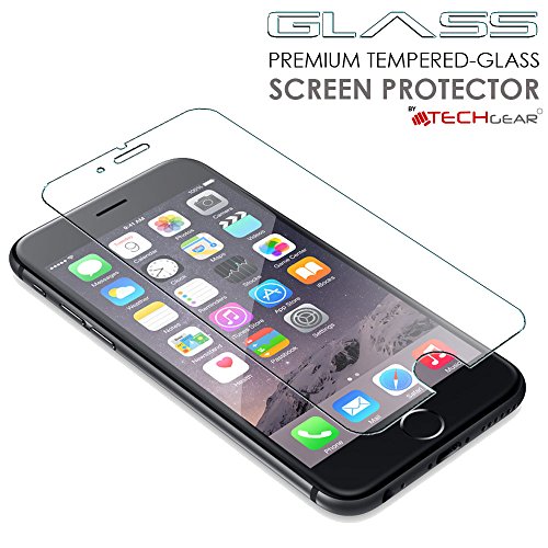 [2 Pack of] TECHGEARÂ® Apple iPhone 8 Plus, iPhone 7 Plus (5.5 Inch) GLASS Edition Genuine Tempered Glass Screen Protector Guard Cover