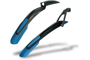 SKS GERMANY BLADE Set de garde-boue bleu 29" avec blocage rapide, protection anti-éclaboussures pour vélo de montagne, composé de Shockblade et X-Blade, bleu