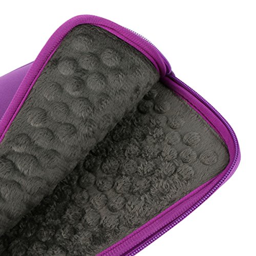 für bis zu 11″ Tablet Nylon Schutzhülle Pouch Tasche mit Samt im Inneren passt Apple iPad Air / Samsung Galaxy Tab / Chromo / Alldaymall / Drache Touch / Microsoft Surface von co2CREA (violett) - 4