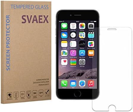 SVAEX iPhone 8 Plus iPhone 7 Plus Premium Tempered Glass Screen Protector - 0.3mm - HD Transparency - Oleophobic coating - 2.5D Round Edges - Delicate Touch - Japanese Glass