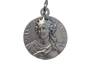 I G J Medalla de Santa Bárbara - Patrona del Cuerpo de Bomberos - Made in Italy