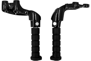 HCmotorku Motorrad-Fußrasten für hintere Beifahrerfußstütze, passend für Indian Scout 2015–2023 Scout Sixty 2016–2023 Bobber 2018–2023, glänzend schwarz