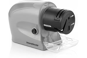 InnovaGoods® Aiguiseur électrique polyvalent 6 en 1 ESharp, aiguisez vos lames et outils rapidement et facilement, avec 6 têtes interchangeables, idéal pour la maison et l'atelier.