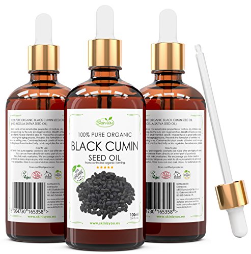 Black Cumin Seed Oil 100 ml 100% Pure & Organic Coldpressed Skin Care Product-Natural Anti-Aging Moisturizer For Men & Women-Professional Acne Scar Removal/Cure For Teens, Girls, Boys-Hydrates & Fades Dark Spots