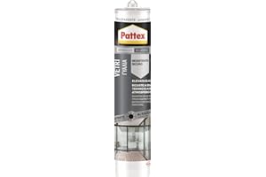 Pattex Sigillante Silicone Neutro per Vetri e Specchi, Incollare Specchi, Vetro e Muro, Metallo, Legno, Colore Trasparente, Cartuccia da 280 ml