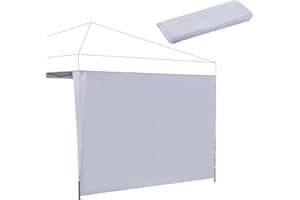 BONTEC Paroi Latérale/Rideau Latéral 3 x 3 m sans Fenêtre pour Pavillon Pliant, Imperméable, sans Auvent, Terrasse, Balcon, Housse de Protection pour Extérieur