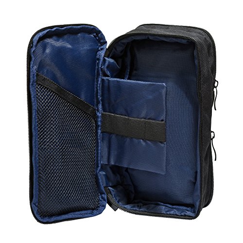 BlueMountaineer Kompakter Kulturbeutel | Kulturtasche, 25 cm, Schwarz - 2