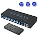 Produktbild 4k @ 30hz hdmi tauschen 3x1 mit optischen spdif & rca l / r audio, FiveHome 3 in 1 hdmi audio extractor splitter mit fernbedienung, unterstützt werden, 4kx2k, ultra hd