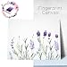 Produktbild PLYY Lavendel Fingerabdruck Baum Leinwand Malerei DIY Gästebuch Anmeldung Buch Fingerabdrücke Baum Malerei für Hochzeit Geburtstag Party mit 4 stücke Stempelkissen