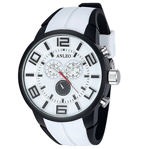 Anleo Herren Armbanduhr Quarz Japanische Bewegung Sport Einsatz Digital MehrfuntionalUhr Wei Anleo Herren Armbanduhr Quarz Japanische Bewegung Sport Einsatz Digital MehrfuntionalUhr Wei