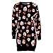 Produktbild Luckycat Frauen Weihnachten Langarm Pullover Pullover Minikleid Partykleider Cocktailkleid Blusenkleid Kleider