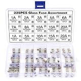 fusible 5x20 2a ❤️ 15 valores de amperios diferentes: 6x30mm, 250V 1A, 2A, 3A, 5A, 6A, 7A, 8A, 10A, 15A, 20A, cada uno de 15 unidades. 5x20mm, 250V 1A, 5A, 10A, 15A, 20A, cada 15 piezas.