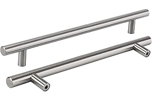 LONTAN Lot de 10 Poignée Meuble Cuisine Poignée Tiroir Argent - LS201BSS160 Poignées Inox Poignées Longue en Acier Inoxydable pour Cuisine, Salle de Bain, Chambre, Bureau Entraxe 160mm