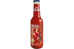 Eurofood Abbondio, Rossella - Rossa Aperitivo & Bitter, Bevanda dal Gusto Amarognolo, Ideale da Gustare Sola o Impiegata per Creare Nuovi Cocktail Analcolici, Bottiglia da 275 mL