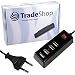 Produktbild Universal 4fach USB 220V 2A 2,1A Mehrfachsteckdose Netzteil Adapter Ladegerät für HTC Desire 630 825 One A9 S9, LG Bello II Class K10 K4 K5 K8 V10 WineSmart X cam screen