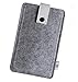 Produktbild Dealbude24 Filz Tasche passend für Sony Xperia M5, Hochwertige Handy Hülle, Schutz Cover mit Herausziehband und Drucknopf, reißfestes Schutz Etui in Hell Grau - L