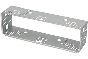 Audioproject A122- rama montażowa 1DIN uniwersalne radio samochodowe do zabudowy metalowa rama wsuwana - radio samochodowe do 1 DIN akcesoria radio - wymiary 182 x 53 mm, głębokość montażu ok. 50 mm
