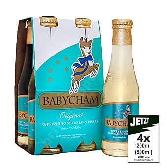 BABYCHAM Original Refreshing Sparkling Perry 4x 200ml Sekt Birnen 