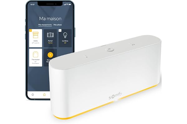Somfy - Box domotique Tahoma Switch | Centralise et Pilote Vos Volets roulants et équipements connectés | Contrôle à Distance Via l'application ou Un Assistant Vocal | Compatible IO, RTS & Zigbee