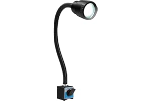 Svarvmaskin | CNC maskinlampa magnetisk | 220 V LED-arbet | magnetisk bas | IP50 vattentät | flexibel arm
