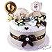 Produktbild Windeltorte / Pamperstorte > Babygeschenk für Mädchen und Jungen in schönem Braun - Beigeton (Neutral) // Geschenk zur Geburt, Taufe, Babyparty // originelles und praktisches Geschenk für Babys