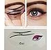 Stencil for the Perfect Winged Cat Eyeliner. Three Sizes Available. 1 Piece/Pack. Refer to Photos to see the approximate measurement. (Standard)