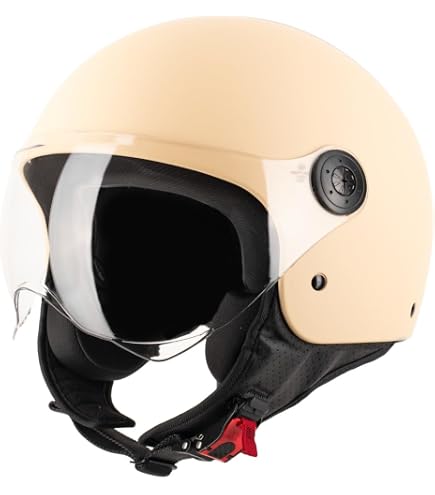 Vintage Leather Motorcycle Helmet Open Face Scooter Helmet Casco S/M/L Vintage Leather Motorcycle Helmet Open Face Scooter Helmet Casco S/M/L