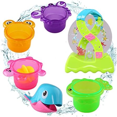 Water Mill Bath Play Set Waterwheel Toy Kids Play Turning Water Beach Game And Sieve Suitable for Child 3 + Years